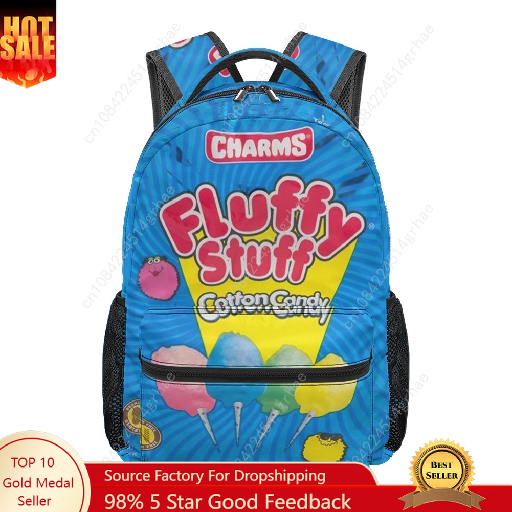 Food Snacks Easy - Komik Şekerleme Baskılı Öğrenci Sırt Çantası,