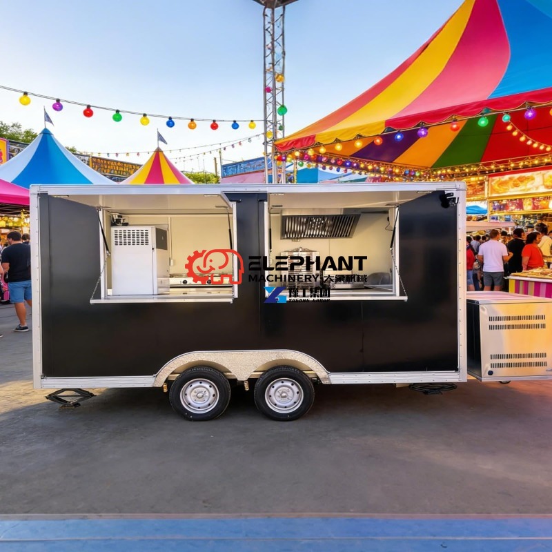 Food Snacks Catering - Paslanmaz Çelik Çok Amaçlı Mobil Yiyecek